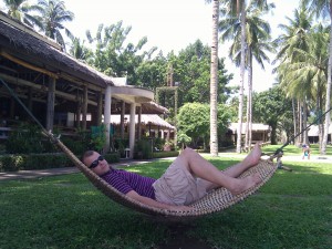 Joe in a hammock